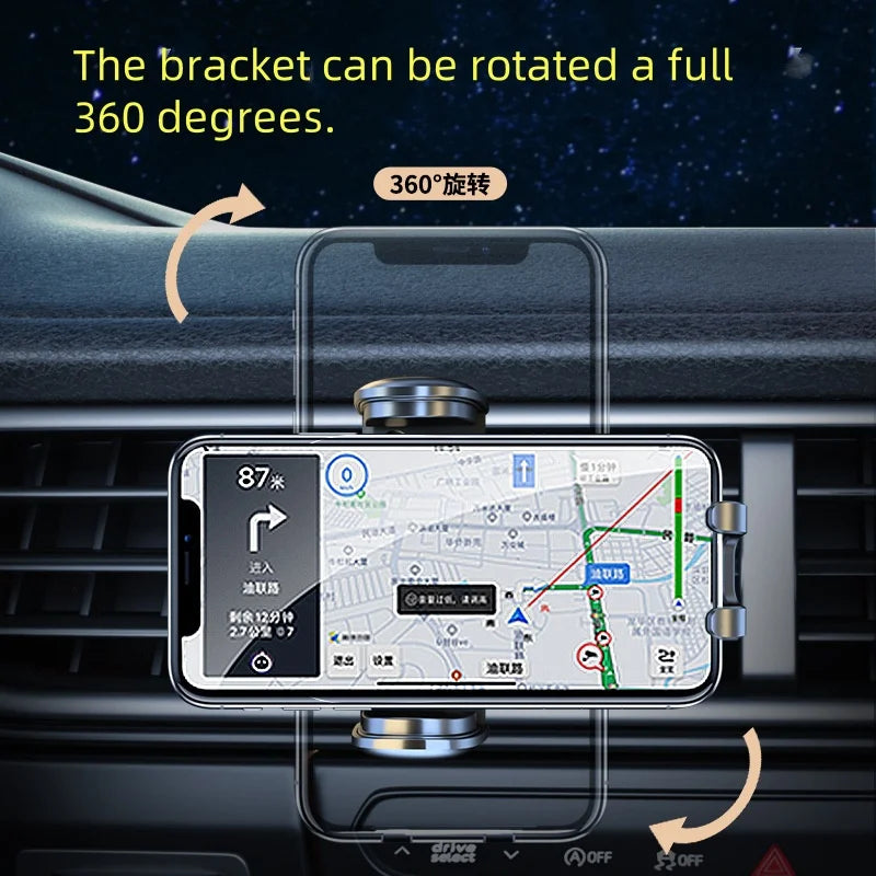 Magnetic Car Phone Holder For Hyundai Accent Solaris 2016 2017 2018 2019 2020 15W Wireless Charging Car Phone Holder Magsafe