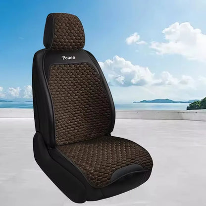 Breathable Linen Car Seat Cushion Comfortable and Wearable Car Seat Cover Universal Fits Most Cars - 1 Unit