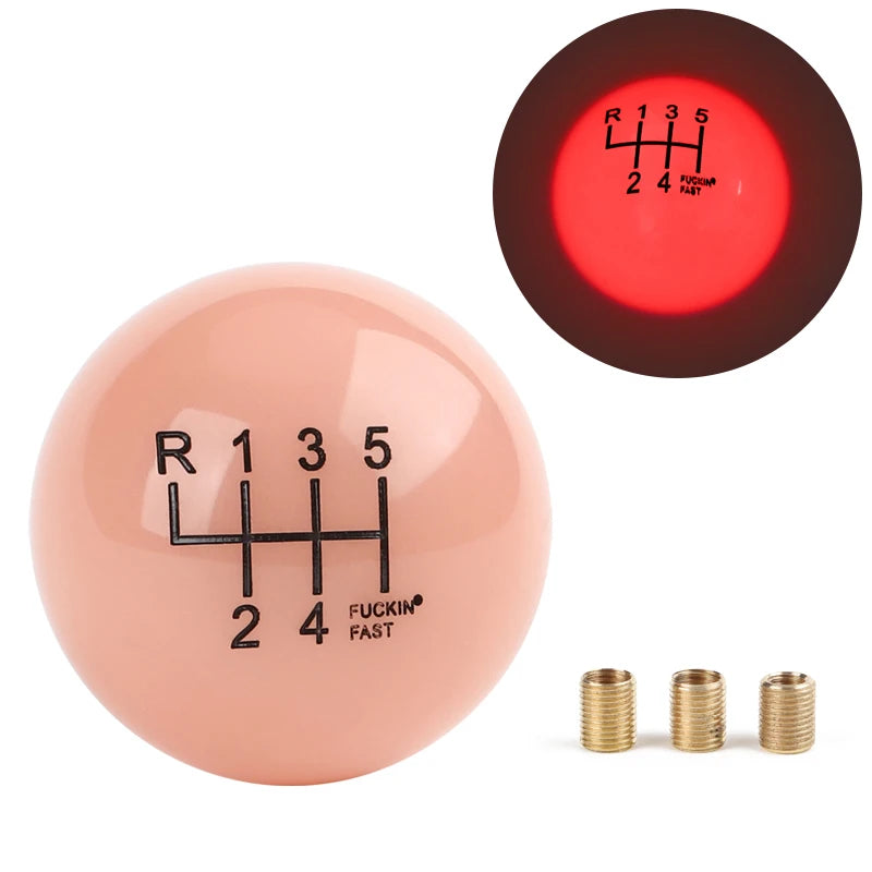 Shine shift knob round with gear manual gear shift lever gear head fun cool car modification accessories beautiful interesting