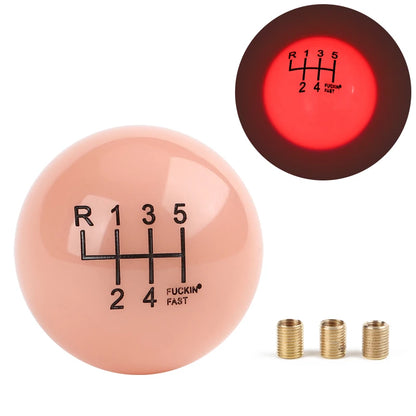 Shine shift knob round with gear manual gear shift lever gear head fun cool car modification accessories beautiful interesting