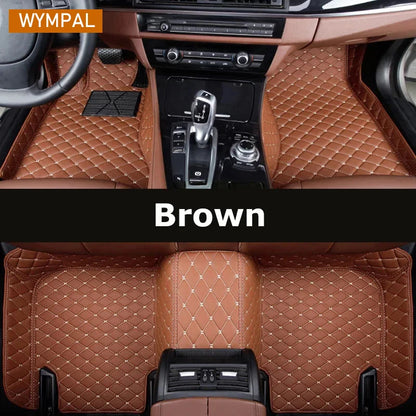 Custom Automotive Car Floor Mats For Mercedes W124 1985 1986 1987 1988 1989 Auto Luxury Leather Men Women Car Mats Full Coverage