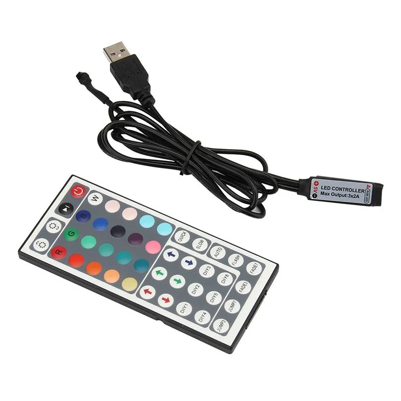 LED Strip RGB Controller Mini 3 24 44 Keys USB Connector IR Remote Control Dimmer for 5050 2835 RGB LED Strip Light TV Backlight