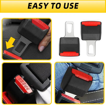 2PC Car Seat Belt Clip Extender Safety Seatbelt Lock Buckle Plug Thick Insert Socket Extender Safety Buckle Seat Belt Accessorie