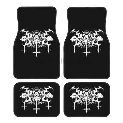 Gothic Car Floor Mats Non-Slip Carpets Rugs Auto Mat Accessories Decor Front & Rear Car Foot Mats Set of 4 Pieces