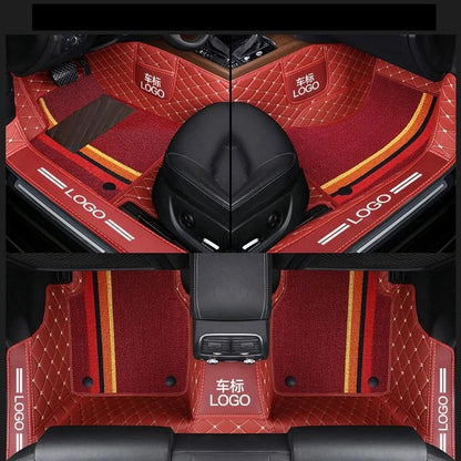Customized car floor mats for Audi A7  Q5 A3 Q2L  Customized package door sill LOGO car floor mats accessories interior details