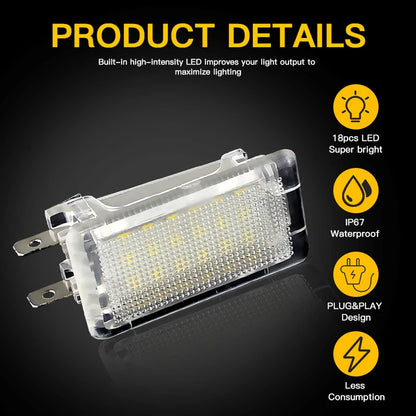 LED Trunk Interior Light For Opel Astra F G H Corsa C D Vectra B C Insignia A Zafira A B 1990-2017 13221556 90306633 Car Lamp