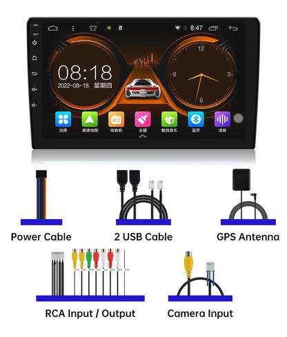 Android 7 "9" 10 "universal 2K Dvd Stereo Car Radio Carplay Auto Bluetooth 4g For Volkswagen Nissan Hyundai Toyota Honda