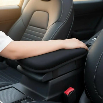Car Central Console Armrest Pad Plush Warm Heightened Non-slip Universal Fit for Most Vehicles for Winter Long Drive Use