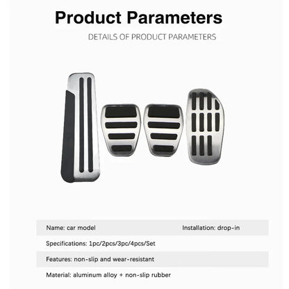 AT MT Car Pedals For Nissan Qashqai Dualis Rogue Sport Dyuarisu J10 J11 2006~2021 Car Foot Pads Brake Accelerator Car Acessories