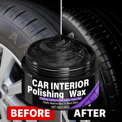 Plastic Interior Car Trim Polishing Wax Dashboard Restorer and Shine Coat for Lasting Protection