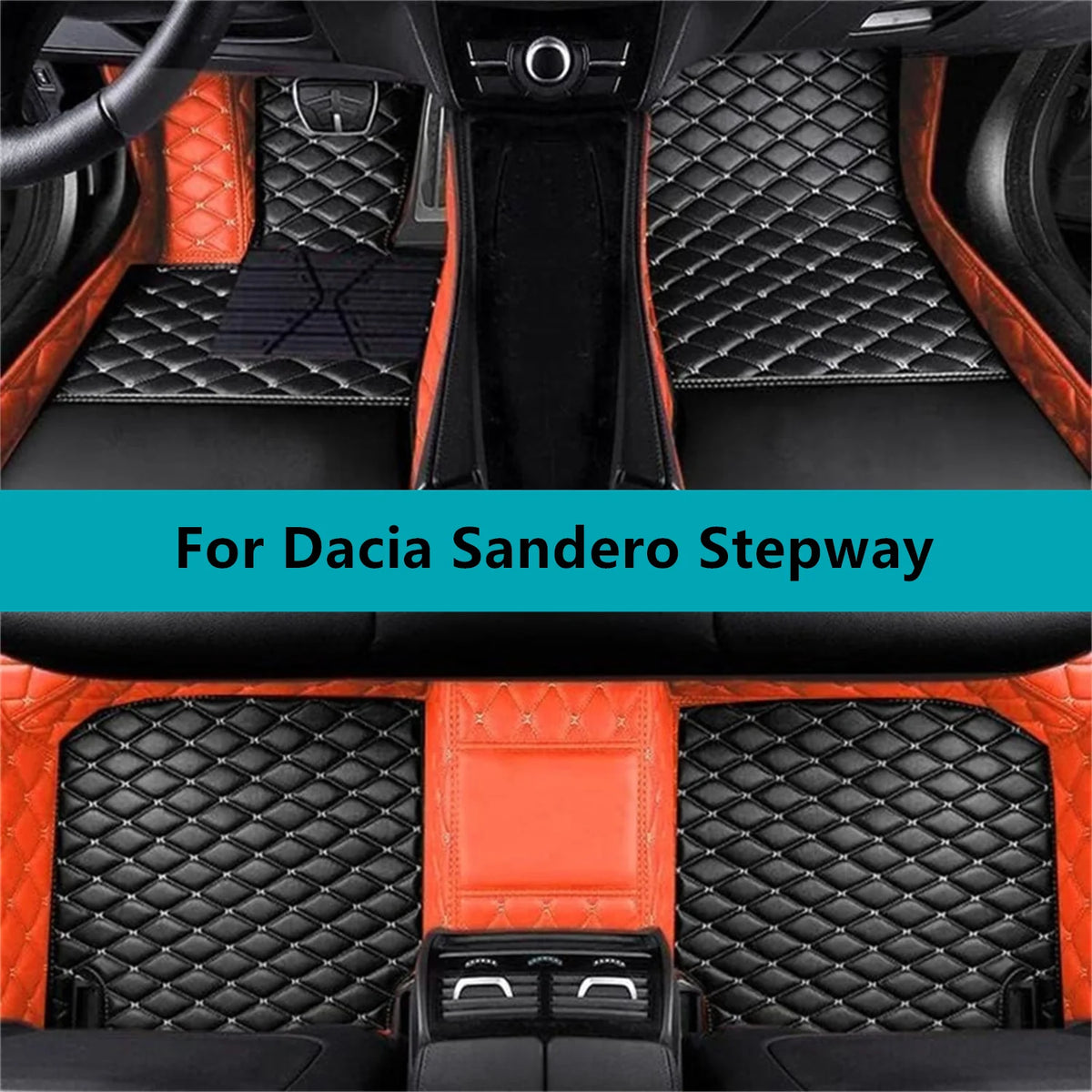 Car Floor Mats For Dacia Sandero Stepway 2022 2023 2024 2025 2026  All Weather Waterproof Car Floor Mats