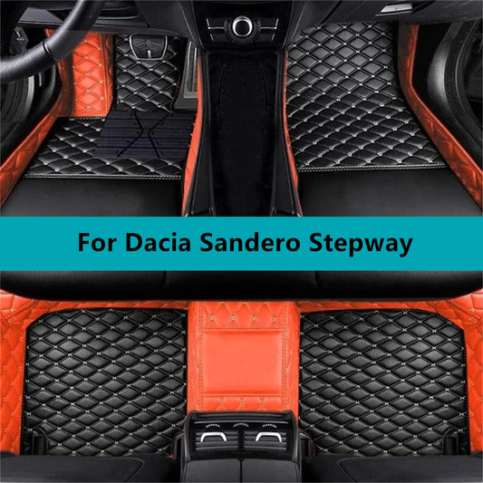 Car Floor Mats For Dacia Sandero Stepway 2022 2023 2024 2025 2026  All Weather Waterproof Car Floor Mats