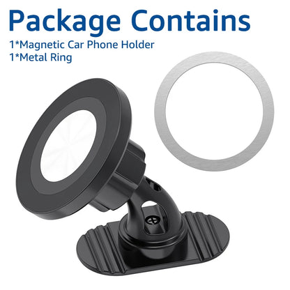 Magnetic Car Phone Holder for MagSafe Case Universal Car Dashboard Phone Mount 360° Rotation Magnet Mobile Phone GPS Brackets