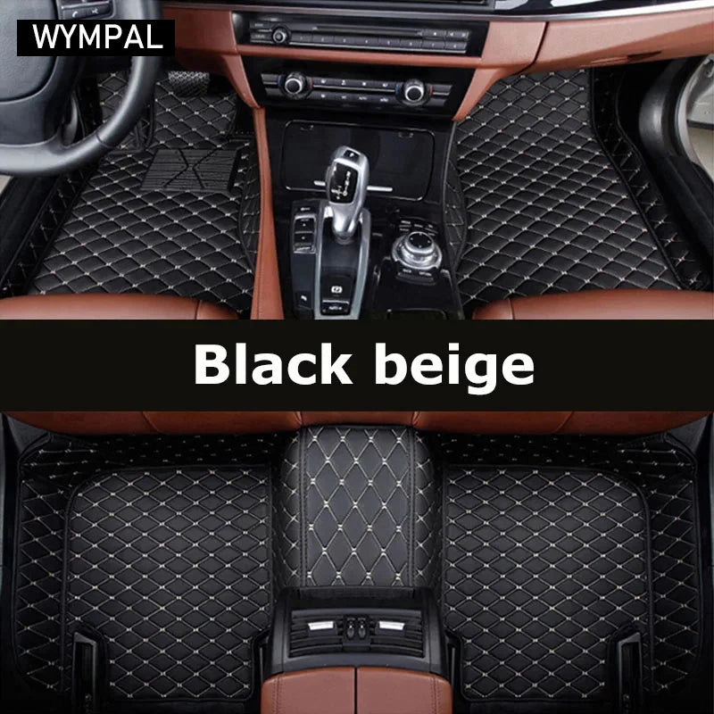 Custom Automotive Car Floor Mats For Mercedes W124 1985 1986 1987 1988 1989 Auto Luxury Leather Men Women Car Mats Full Coverage