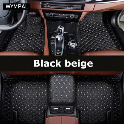 Custom Automotive Car Floor Mats For Mercedes W124 1985 1986 1987 1988 1989 Auto Luxury Leather Men Women Car Mats Full Coverage