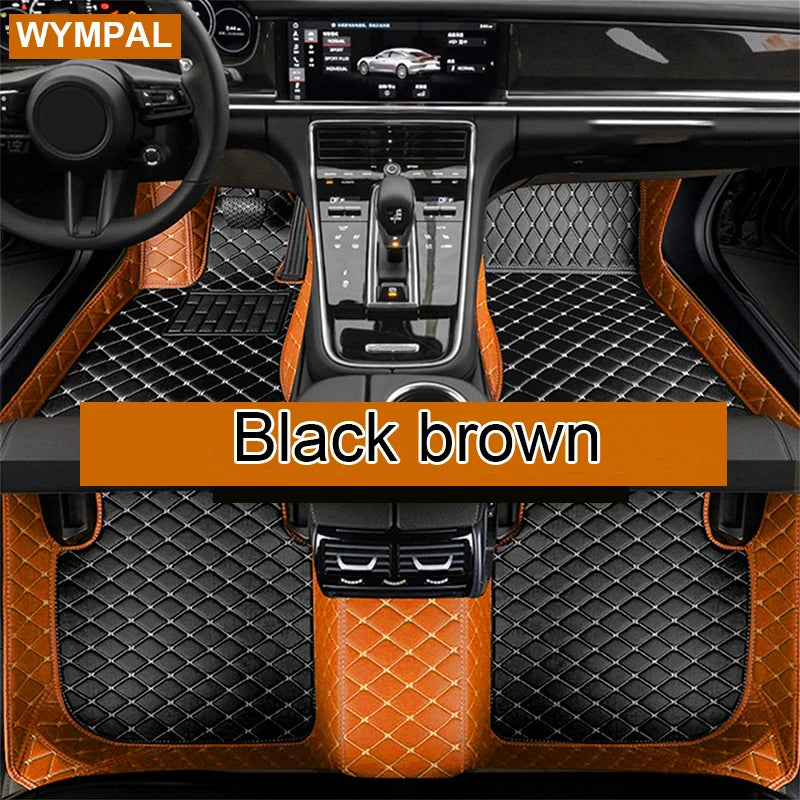 Custom Automotive Car Floor Mats For Mercedes W124 1985 1986 1987 1988 1989 Auto Luxury Leather Men Women Car Mats Full Coverage