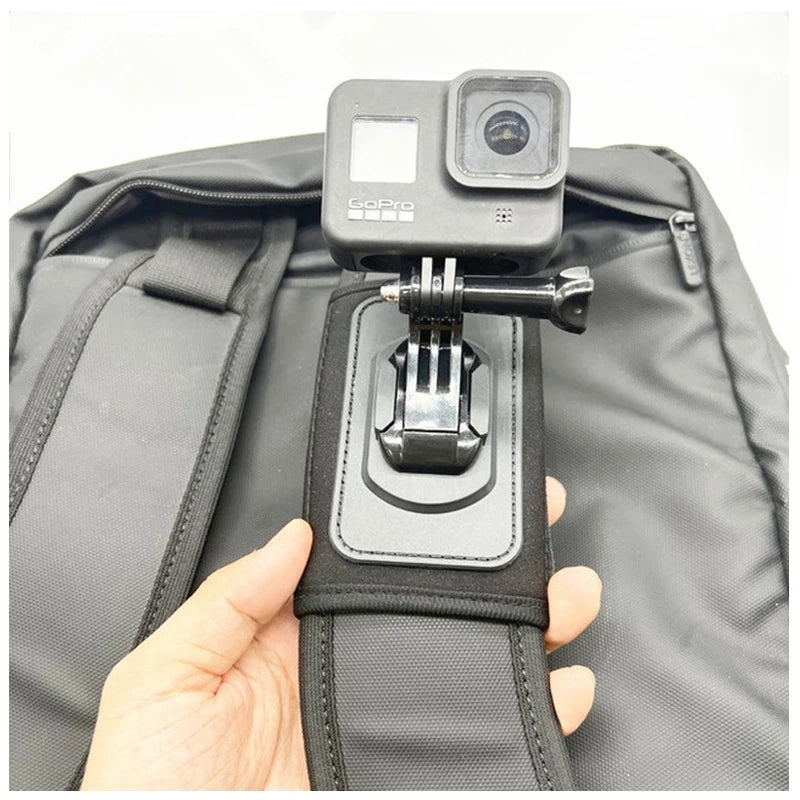 Backpack Shoulder Strap Mount Adjustable Shoulder Strap Holder for GoPro 13 12 11 10 9 8 DJI Osmo Action 5 4 3 Insta360 X5 X4 X3