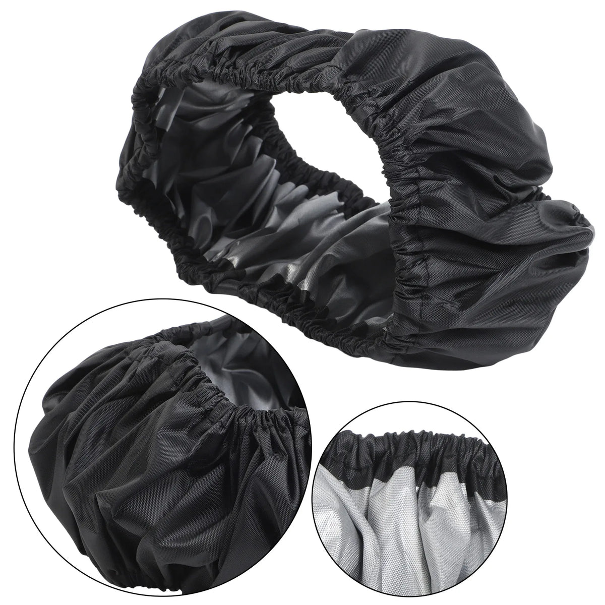 40cm Car Steering Wheel Cover Black Dust-proof Oxford Cloth Steering Wheel Cover Case Car Interior Accessories