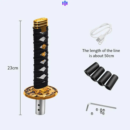 Katana Samurai Sword Shift Knob Shifter With Adapters Manual Transmission Gear Shift knob Warrior Sword Shift Knob Adapter 15mm