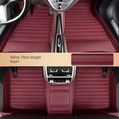 Car Floor Mats Suitable for New Beetle 2004~2009 Anti slip and wear-resistant PU leather car interior mat