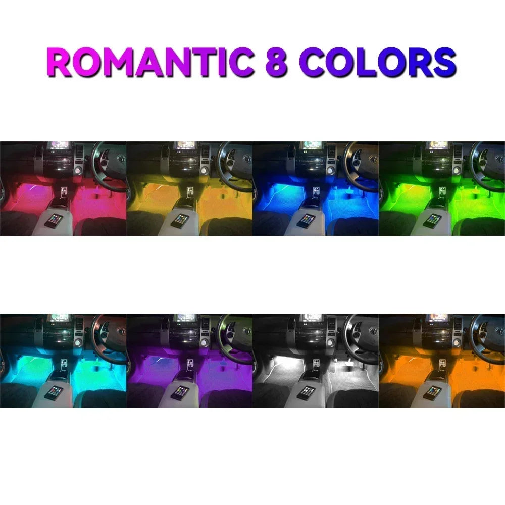 RGB Car Underglow Strip Lights with App Control Waterproof Strip Lights for Cart Boat Decoration LED Exterior Lights Strip DC12V