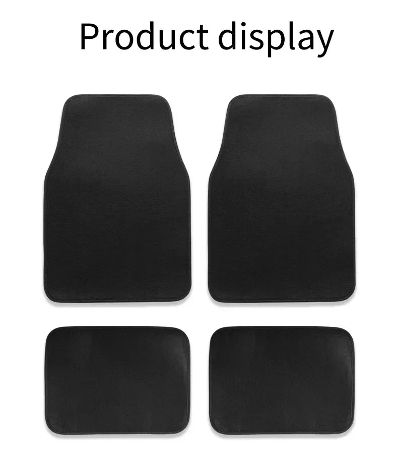 1/2/4pcs Universal Car Automotive Carpet Floor Mats For Auto SUV Sedans Vans Accessories Dirt and Wear-resistant