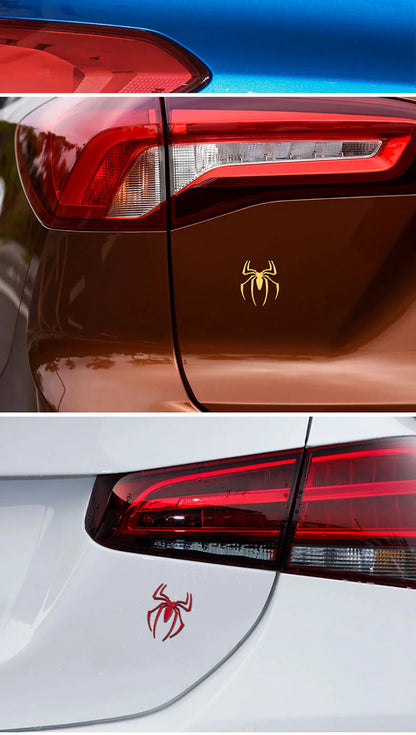 Universal 3D Metal Car Stickers Spider Car Logo Chrome Badge Auto Emblem Decal Car Styling Decoration Auto Exterior Accessories