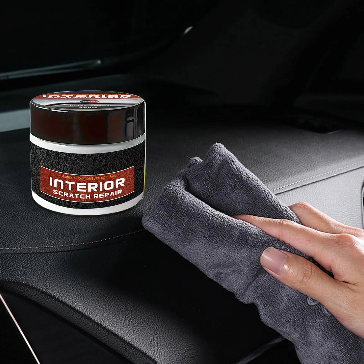 100g Car Scratch Remove Car Interior Restorer UV Protection Dashboard Scratch Repair Kit Vehicle Restorer Car Part Refurbish Wax