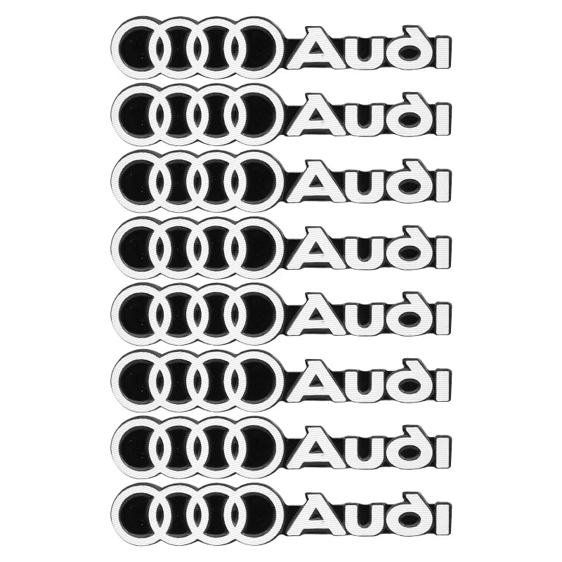 car audio decorate 3D Aluminum Badge Emblem Sticker For Audi Sline A4 A3 A5 A6 A1 A7 A8 Q2 Q3 Q5 Q7 Q8 TT Accessorie Car Styling