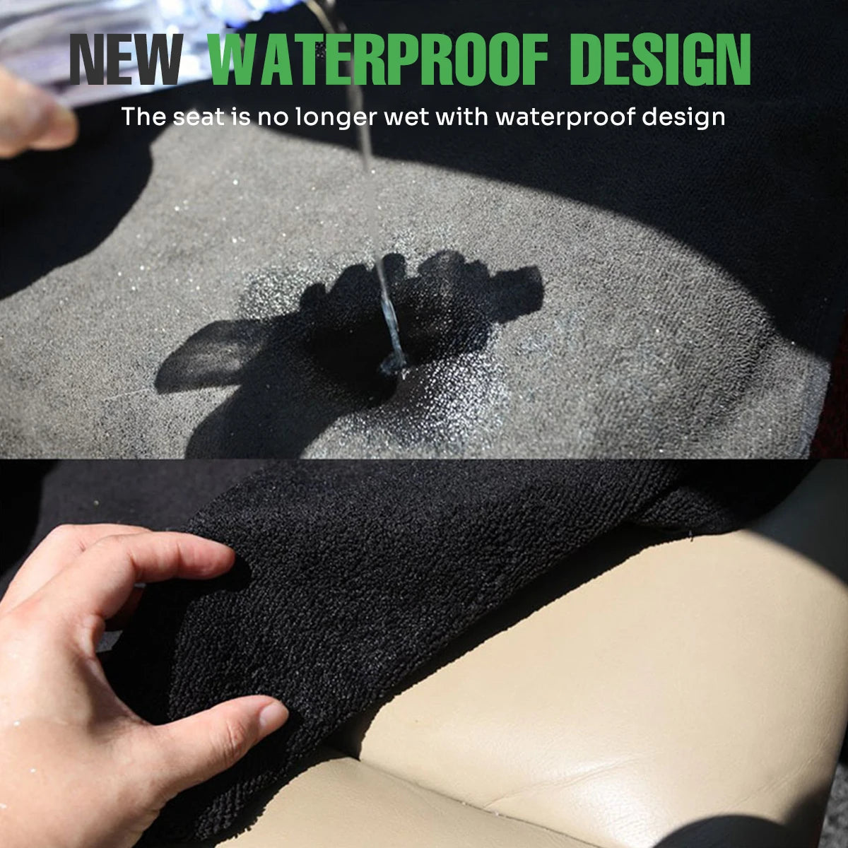1Pcs Car Seat Cover Universal Auto Breathable Cushion Waterproof Towel Cloth Car Seat Protector with Adjustable Elastic Strap