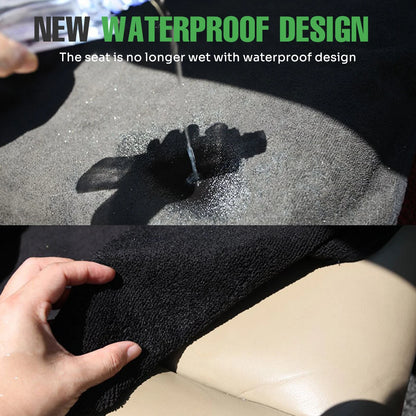 1Pcs Car Seat Cover Universal Auto Breathable Cushion Waterproof Towel Cloth Car Seat Protector with Adjustable Elastic Strap