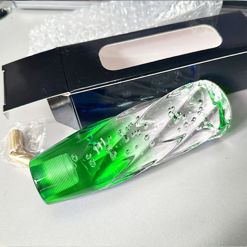 NEW 15cm Car Manual Shift Knob Acrylic Gear Shifter Head Shift Knob Stick Crystal Transparent Bubble Gear Shift Knob