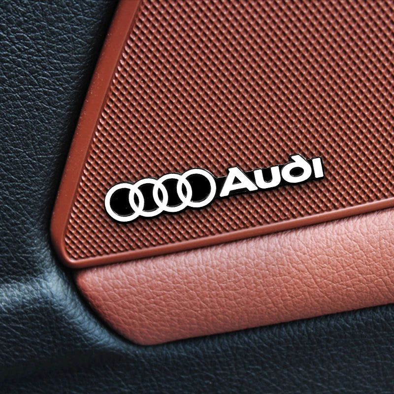 car audio decorate 3D Aluminum Badge Emblem Sticker For Audi Sline A4 A3 A5 A6 A1 A7 A8 Q2 Q3 Q5 Q7 Q8 TT Accessorie Car Styling