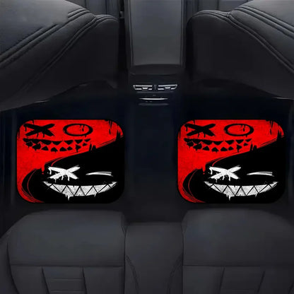 4pcs Car Floor Mats, Polyester Fiber All-season Universal Floor Mats with Anti-slip Base, Easy To Clean Car Interior Accessories