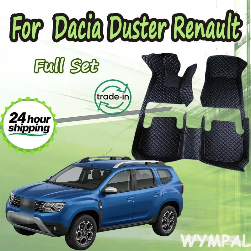 Car Floor Mats For Dacia Duster Renault Duster HM 2021~2022 Waterproof Ptotective Pads Car Mats Full Set Car Accessories