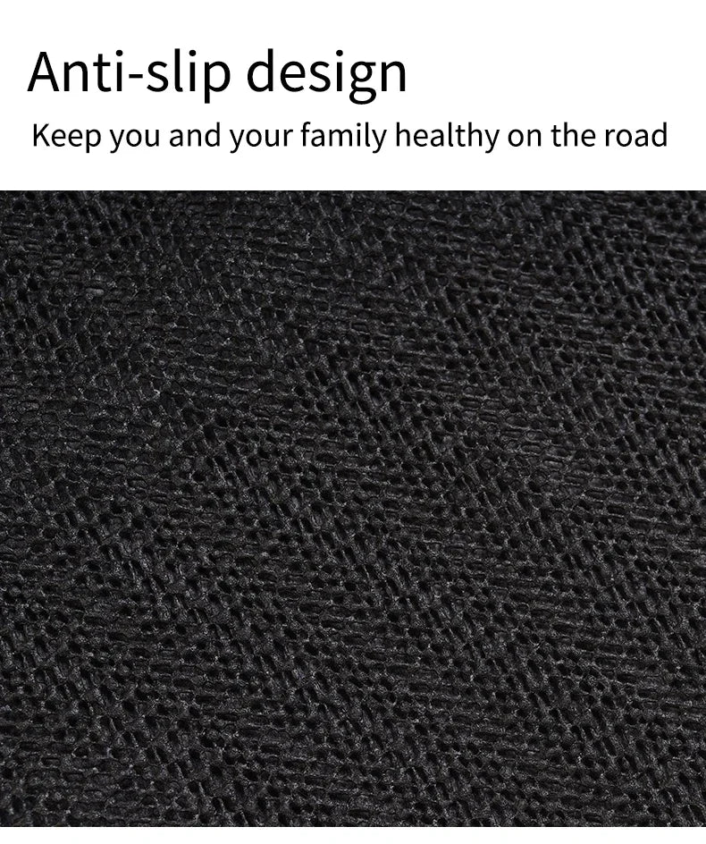 Black Simple Car Front Rear Floor Mats Non-slip Dust-proof Pad Carpet Auto Interior Decoration Universal Wear-resistant Foot Pad