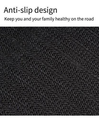 Black Simple Car Front Rear Floor Mats Non-slip Dust-proof Pad Carpet Auto Interior Decoration Universal Wear-resistant Foot Pad