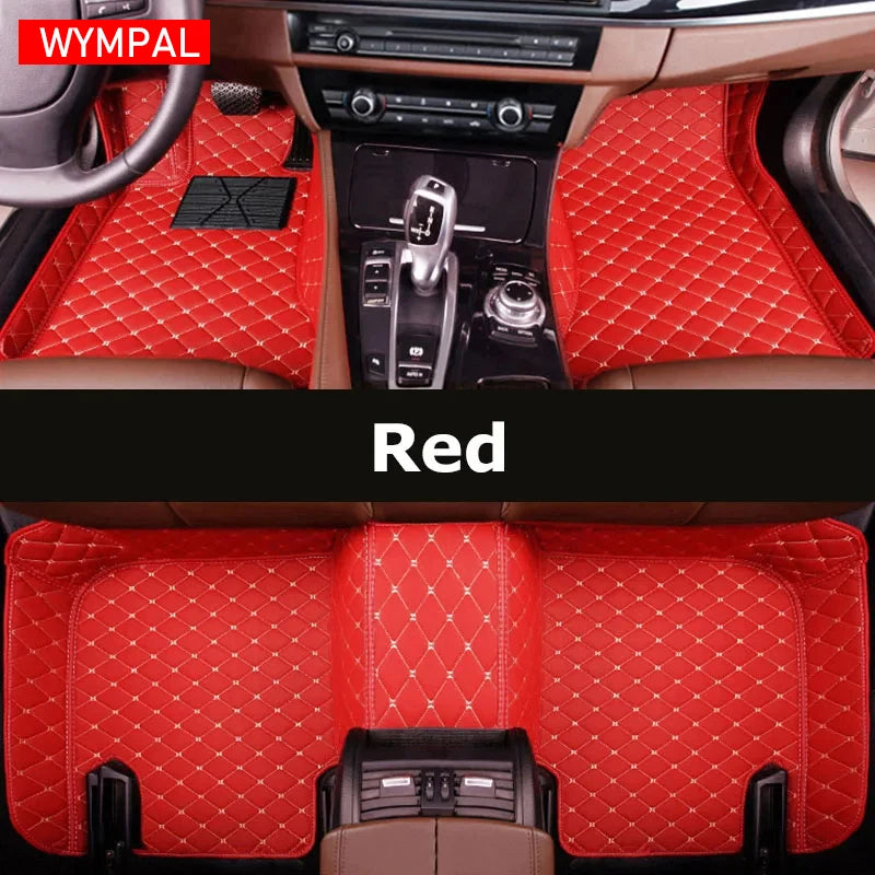 Custom Automotive Car Floor Mats For Mercedes W124 1985 1986 1987 1988 1989 Auto Luxury Leather Men Women Car Mats Full Coverage