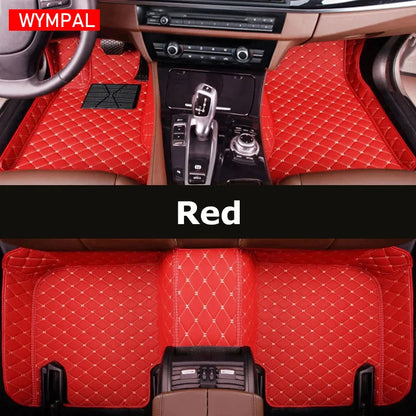 Custom Automotive Car Floor Mats For Mercedes W124 1985 1986 1987 1988 1989 Auto Luxury Leather Men Women Car Mats Full Coverage