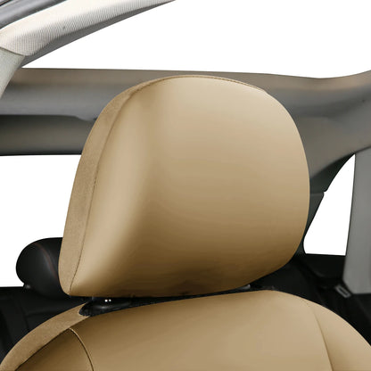 Lux Artificial PU Leather Car Seat Cover Universal Size Full Set Airbag Compatible Fit Most Cars