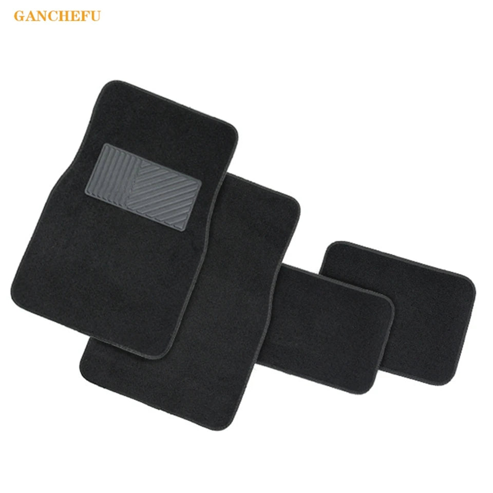 Car Floor Mats Universal Carpet 4PCS Full Set Car Floor Mat For Auto Foot Pads Automobile Carpet Cover Universal Car Styling