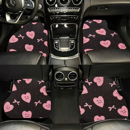 Universal Car Floor Mats Cute Women Driver Side Auto Foot Pad Non Slip Durable Carpet
