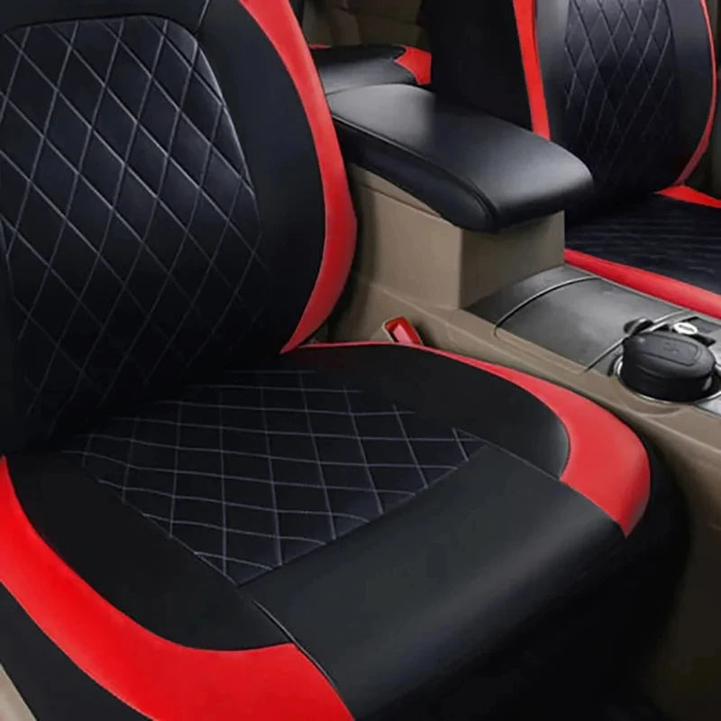 PU Leather Car Seat Cover - Universal, Waterproof, for Sedan, SUV, Pickup Truck, All Seasons