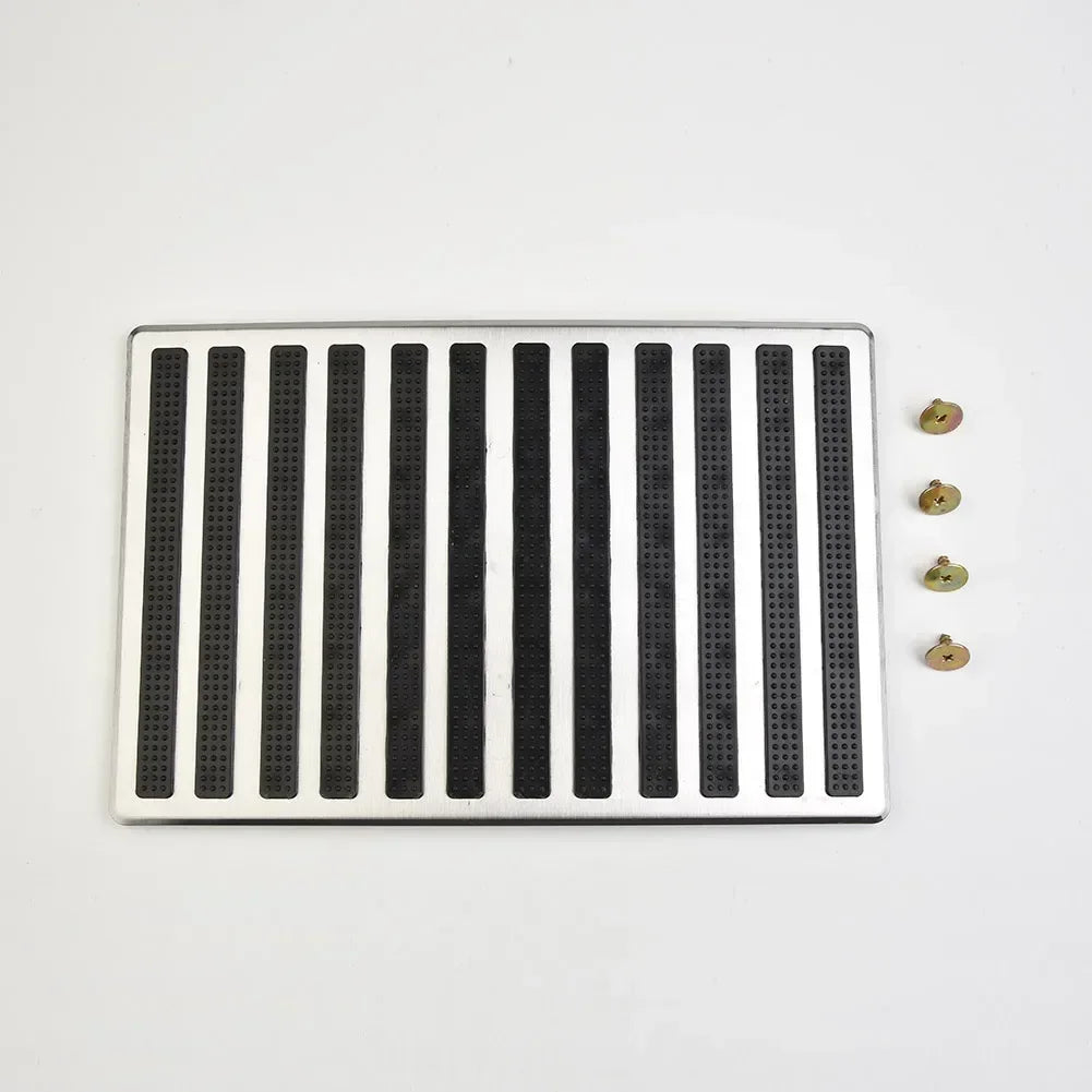 Universal 23.5X16cm Car Foot Pedal Pad Universal Carpet Patch Foot Pedal Anti-Skid Pad Car Truck Foot Heel Scuff Plate