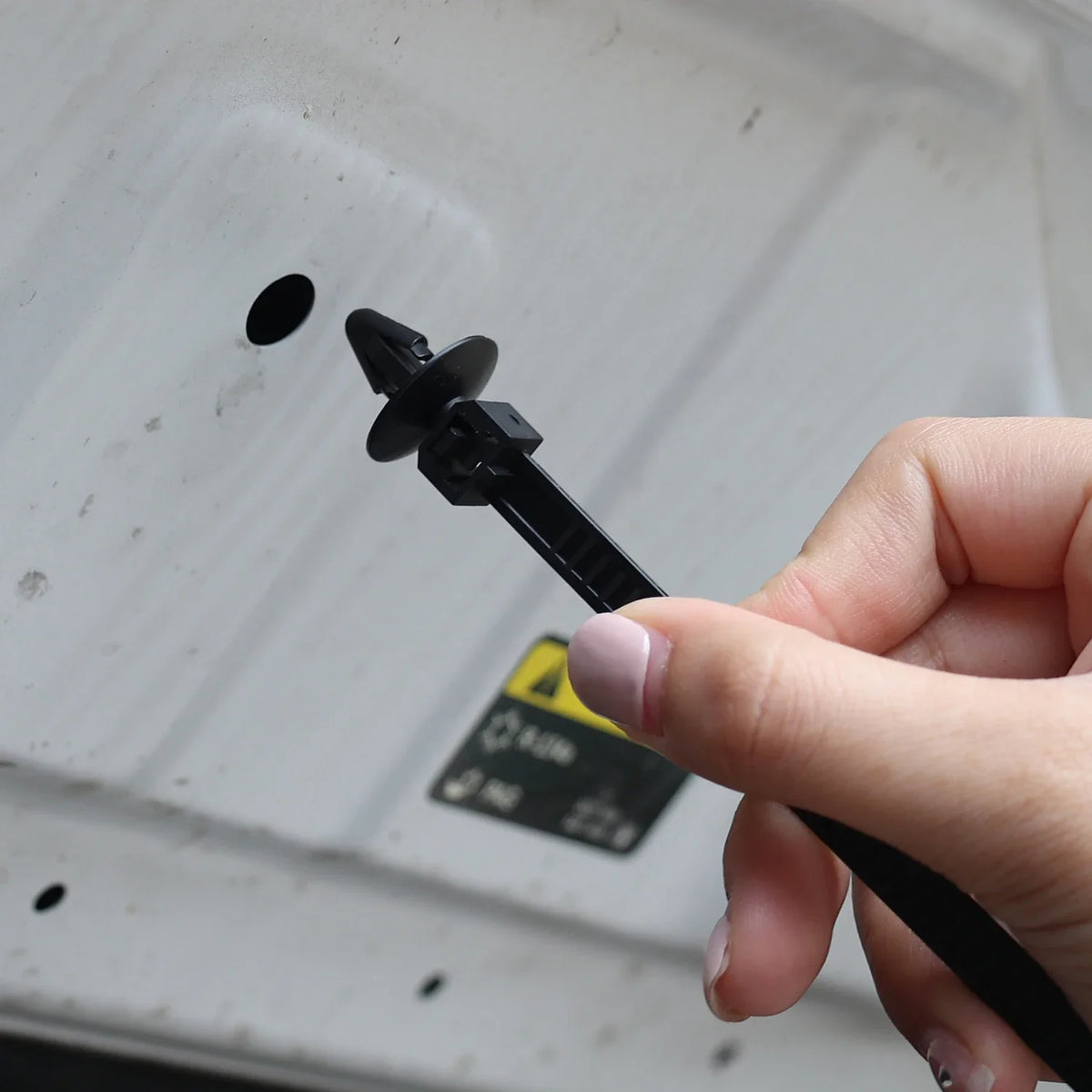 Nylon Push Clip Zip Tie Fastener Universal Car Bumper Fender Retainer Self Locking Nylon Strap Body Trim Repair Accessories