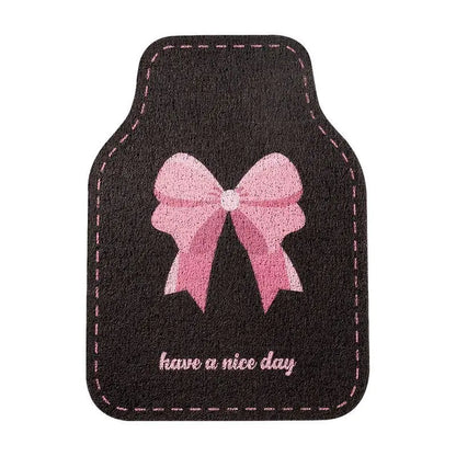 Universal Car Floor Mats Cute Women Driver Side Auto Foot Pad Non Slip Durable Carpet