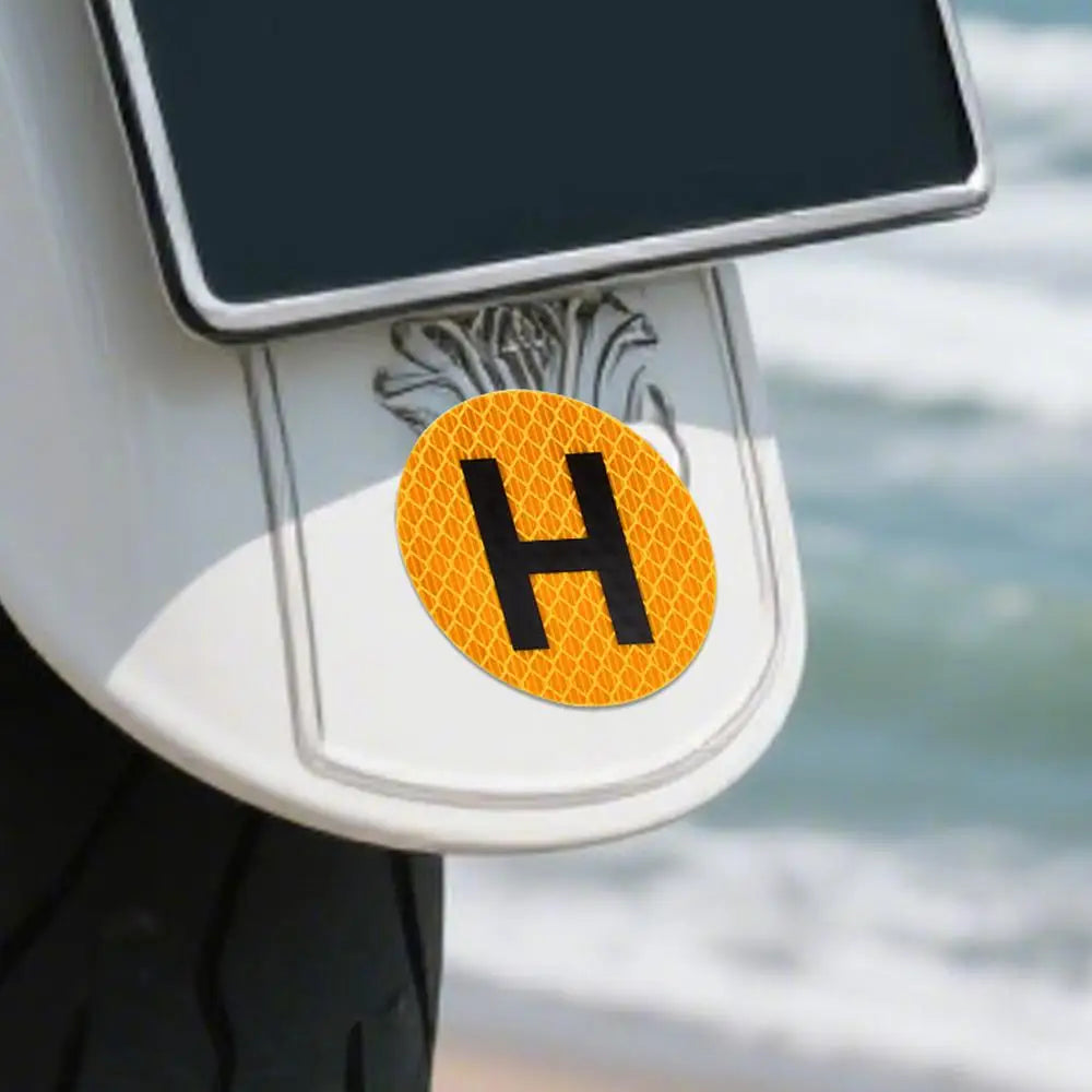 Automotive Emblem Decals Magnetic Car Stickers With H Sign 6cm Vehicle Historical Badge For Windscreen Door Window
