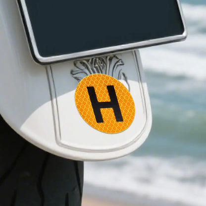 Automotive Emblem Decals Magnetic Car Stickers With H Sign 6cm Vehicle Historical Badge For Windscreen Door Window