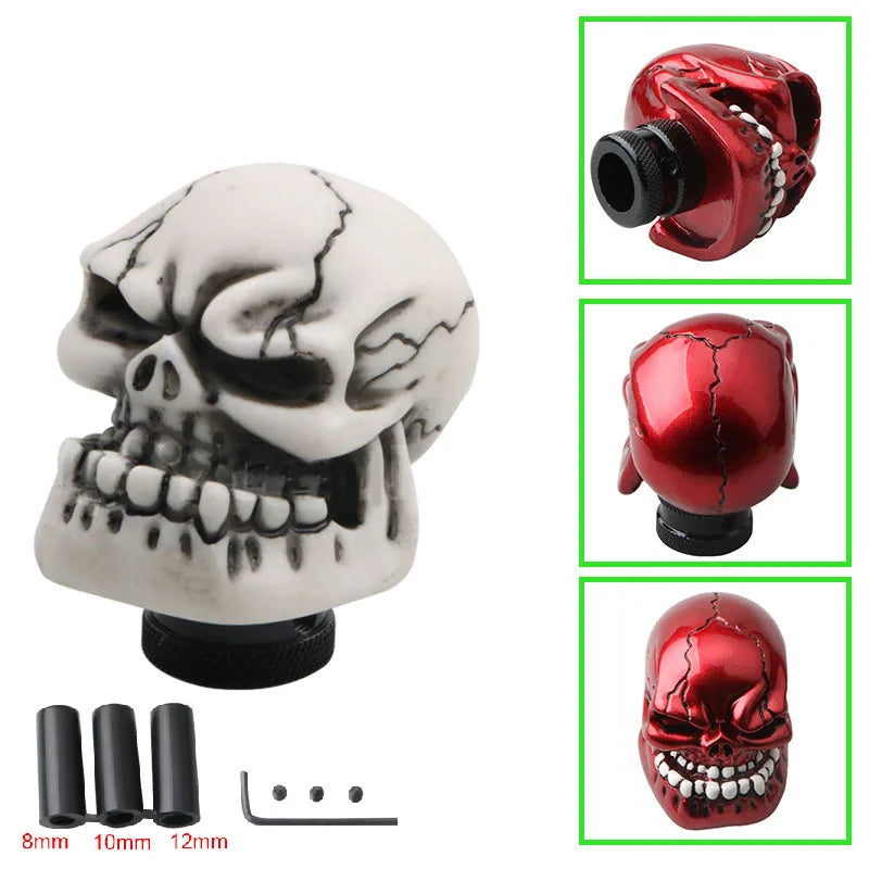 LED Lamp Shift Knob Skeleton Personalized Modification Sports Rod Gear Rod Universal Manual Head Rod Automotive Parts