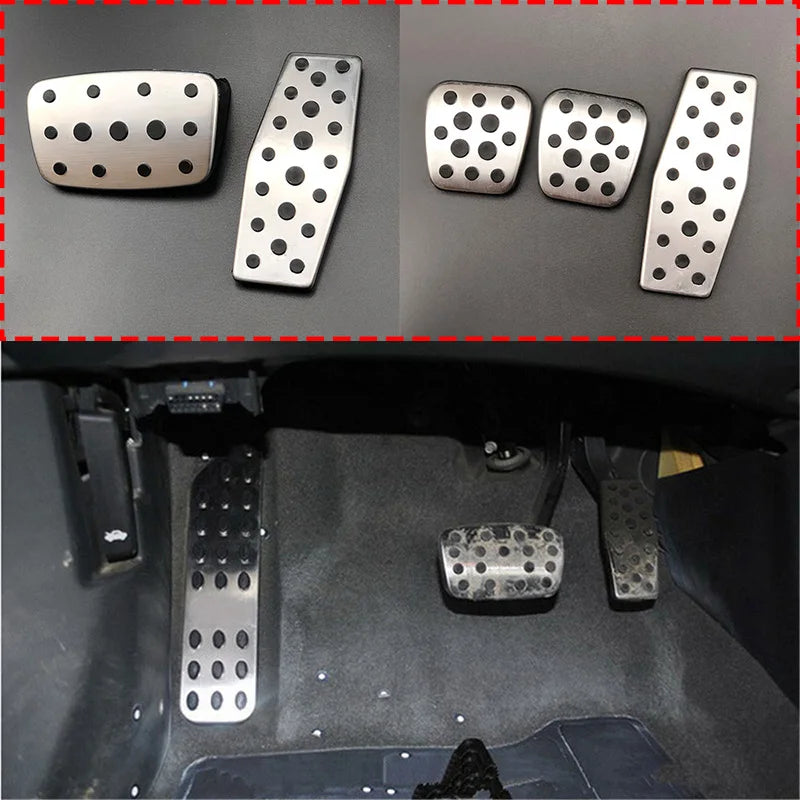 TOP Stainless steel Pedal Pads Cover MT For Chevrolet Cruze sedan hatchback OPEL Mokka 2013-2015 ASTRA J Insignia , Car Styling